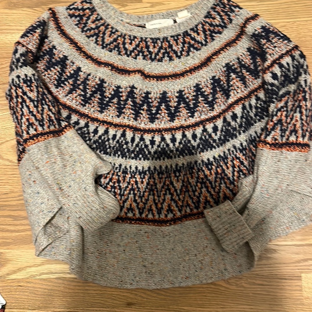 EUC Sleeping on Snow poncho from Anthropologie xs